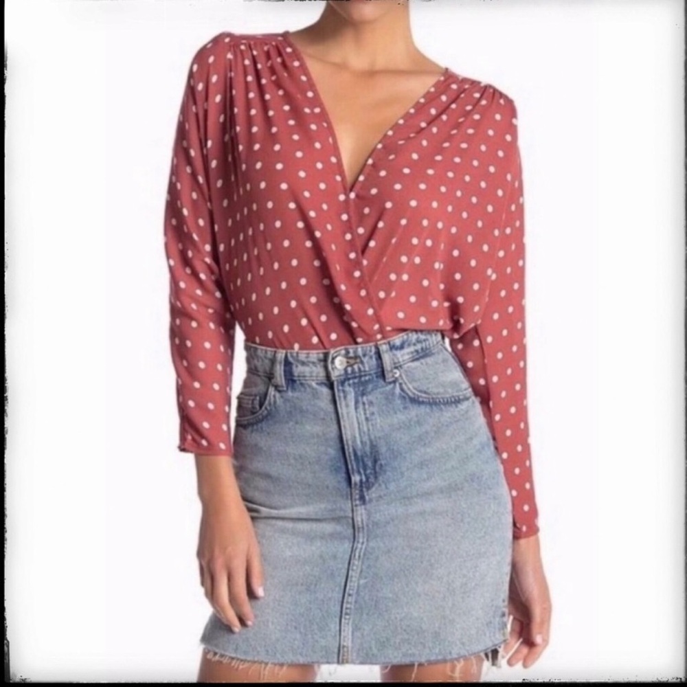 ASTR Polka Dot Bodysuit